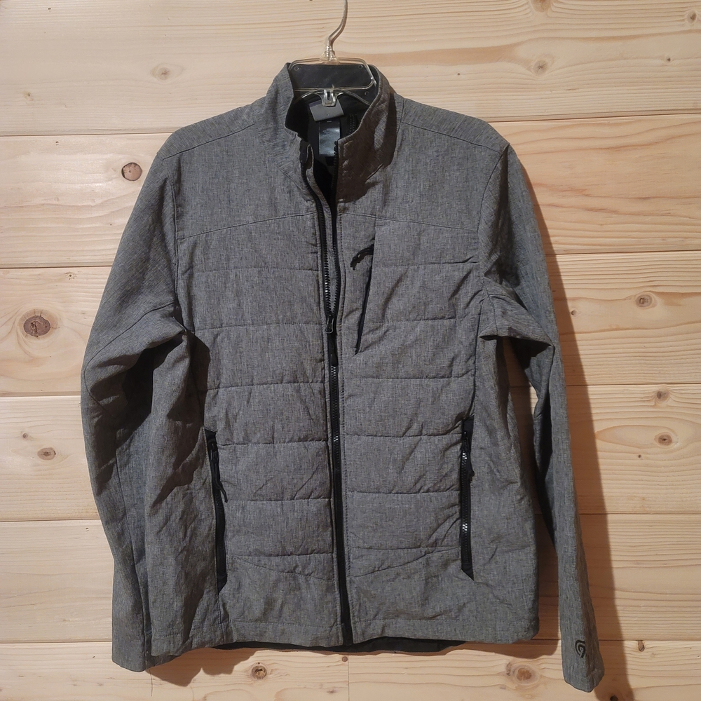Champion Softshell Jacket Gray Men's Size M 21x27